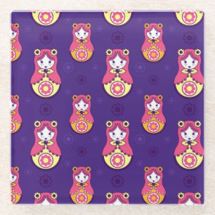 Dessous-de-verre En Verre Poupées d'imbrication