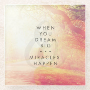 Dessous-de-verre En Verre Quand vous rêvez