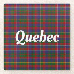 Dessous-de-verre En Verre Québec Tartan Plaid