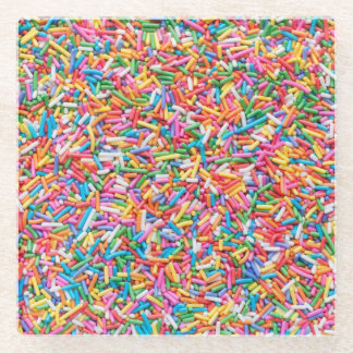 Dessous-de-verre En Verre Rainbow sprinkles