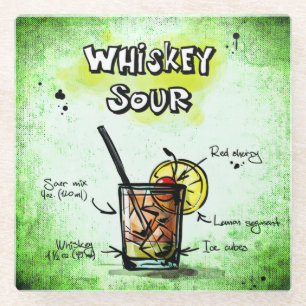 Dessous-de-verre En Verre Recette Whiskey Sour Drink