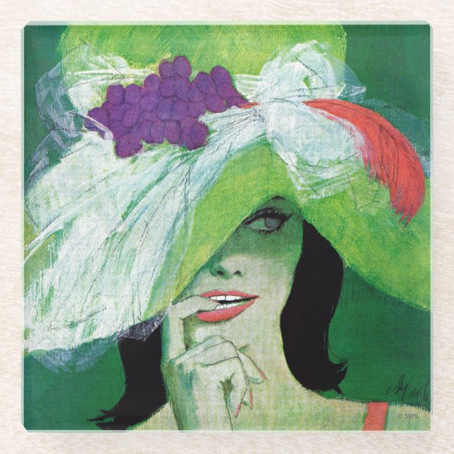 Dessous-de-verre En Verre Regarder l'autre voie (Devant)