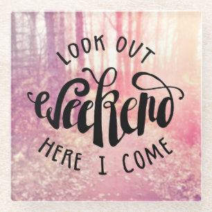 Dessous-de-verre En Verre Regardez le week-end ici que je viens 2