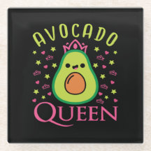 Reine de l'avocat mignonne avec cœur Fille Keto Cu