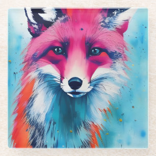 Dessous-de-verre En Verre Renard rouge