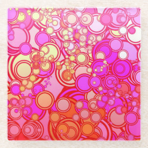 Dessous-de-verre En Verre Rétros cercles