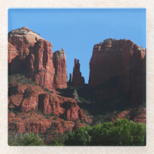 Dessous-de-verre En Verre Rocher de la Cathédrale à Sedona Arizona Monument