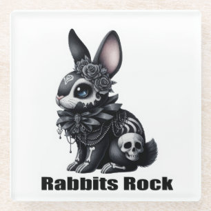 Dessous-de-verre En Verre Rock lapin