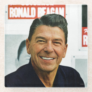 Dessous-de-verre En Verre Ronald Reagan