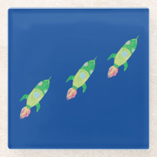 Dessous-de-verre En Verre Roquettes Green Chilton