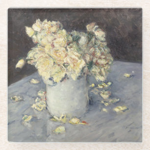 Dessous-de-verre En Verre Roses jaunes dans un vase de Caillebott Impression