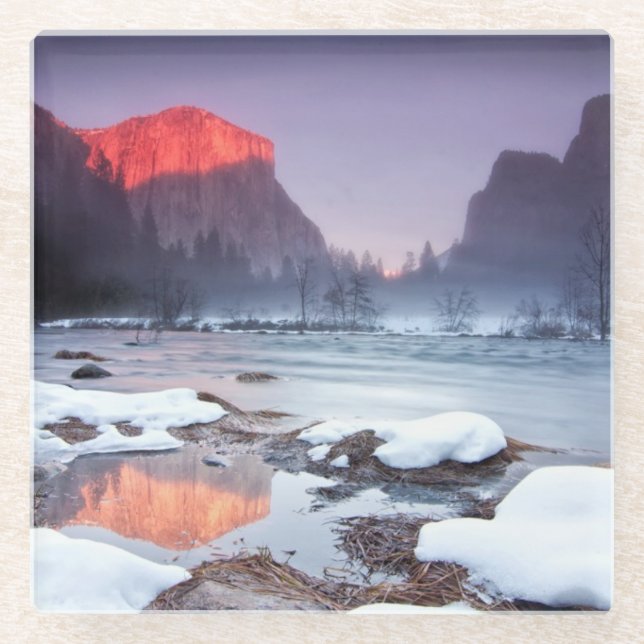 Dessous-de-verre En Verre Rouge d'Omega (Devant)