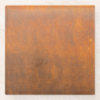 Dessous-de-verre En Verre Rouille noire, texture métallique gros plan.