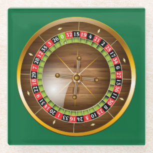 Dessous-de-verre En Verre Roulette européenne très amusante