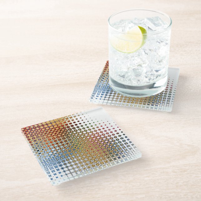 Dessous-de-verre En Verre Royal Coins (Incliné)