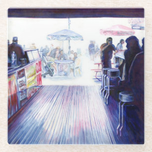 Dessous-de-verre En Verre Ruby's, Coney Island, New York