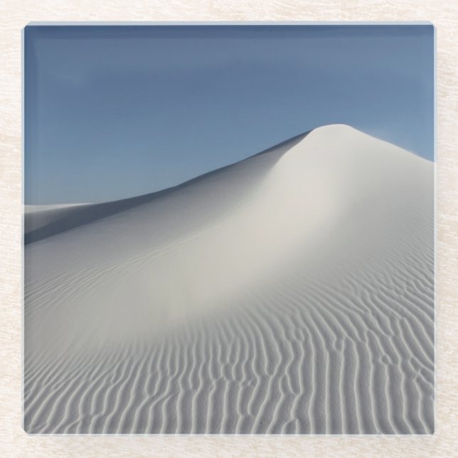 Dessous-de-verre En Verre Sables blancs (Devant)