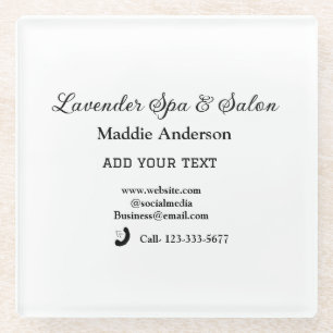 Dessous-de-verre En Verre salon spa de voyage informations sur les invités p