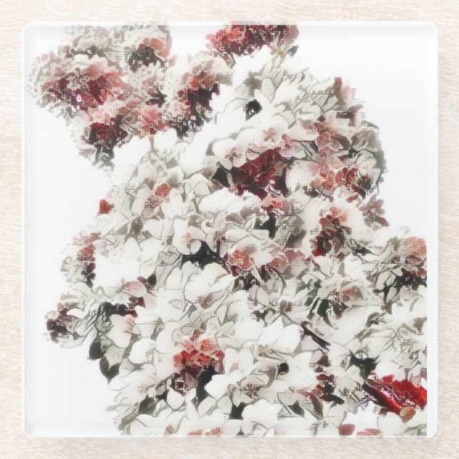 Dessous-de-verre En Verre Sauge (Devant)