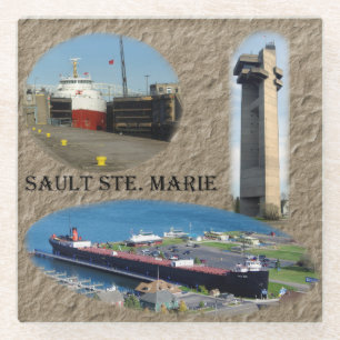 Dessous-de-verre En Verre Sault Ste. Dessous de verre en verre Marie