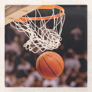 Dessous-de-verre En Verre Scoring de basket-ball