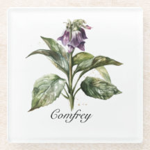 Serene Watercolor Comfrey, personnalisée