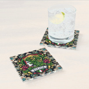 Dessous-de-verre En Verre Sicilia Design sicilien
