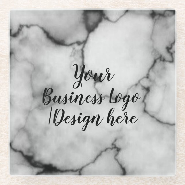 Dessous-de-verre En Verre simple et minimal ajouter votre logo/design ici ma (Devant)