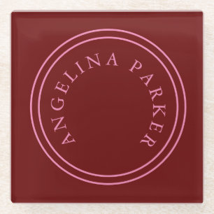 Dessous-de-verre En Verre Simple minimaliste moderne unique