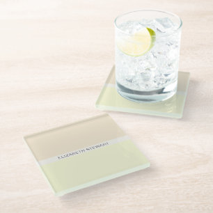 Dessous-de-verre En Verre Simple Moderne Lumière Rose et Jaune