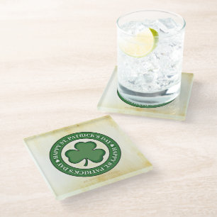 Dessous-de-verre En Verre SlipperyJoe fête la Saint Patrick's Day Iris