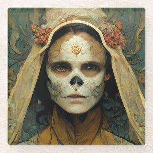 Dessous-de-verre En Verre Sorcière en bois 1 Imaginaire