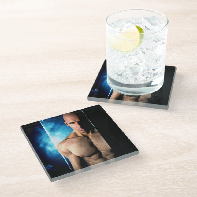 Dessous-de-verre En Verre Step Out glass coaster (Incliné)