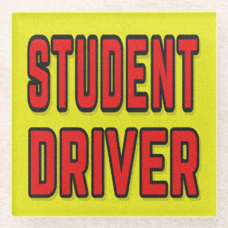 Dessous-de-verre En Verre Student Driver