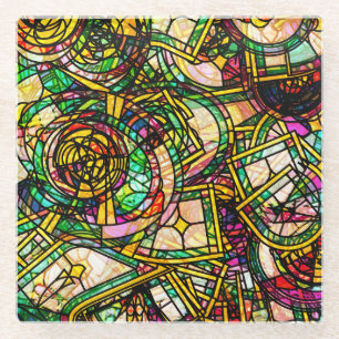 Dessous-de-verre En Verre Style Tiffany