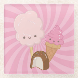 Dessous-de-verre En Verre Sucres