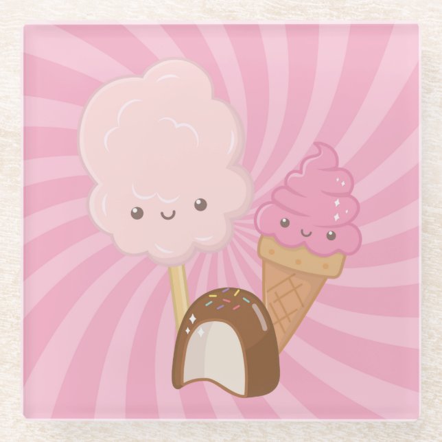 Dessous-de-verre En Verre Sucres (Devant)