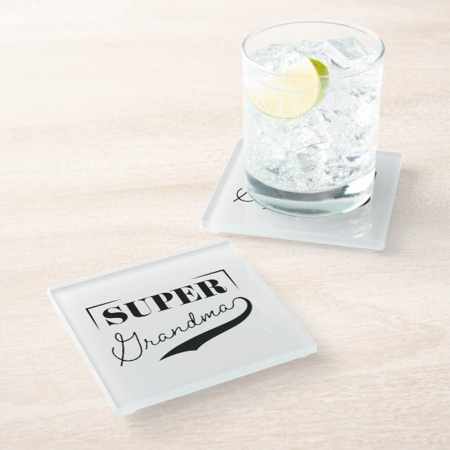 Dessous-de-verre En Verre Super grand-mère (Incliné)