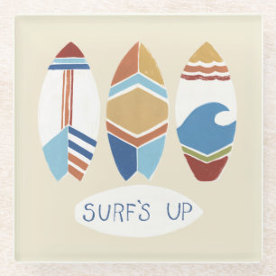 Dessous-de-verre En Verre Surf  ! Surf