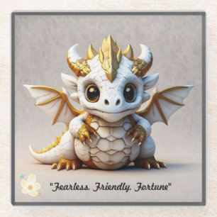 Dessous-de-verre En Verre "Sympa Dragon Character"