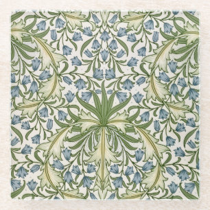 Dessous-de-verre En Verre Tabard tout en impression de Jacinthes vintage