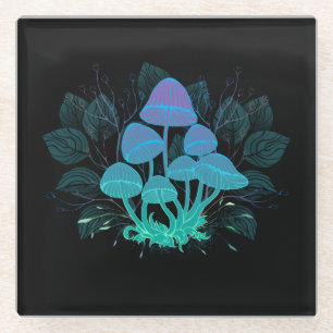 Dessous-de-verre En Verre Tabourets dans Bushes