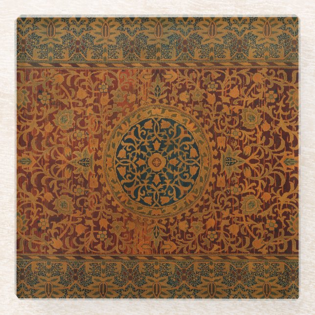Dessous-de-verre En Verre Tapisserie William Morris Tapisserie tapis (Devant)