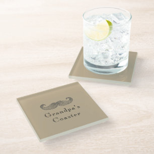 Dessous-de-verre En Verre Texte personnalisé, Dessous de verre de verre de g