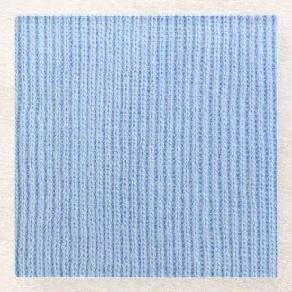 Dessous-de-verre En Verre Texture en tissu rayé, véritable tissu.