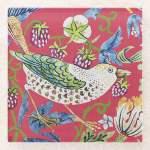 Dessous-de-verre En Verre Thief fraise William Morris