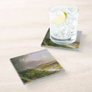Dessous-de-verre En Verre Thomas Cole Le Bœuf La rivière Connecticut