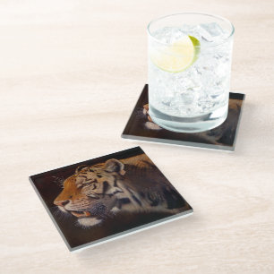 Dessous-de-verre En Verre Tigre majestueux