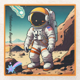 Dessous-de-verre En Verre "Trek spatial dynamique"