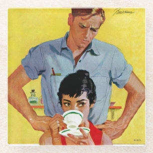 Dessous-de-verre En Verre Trop Tard Pour Se Composer